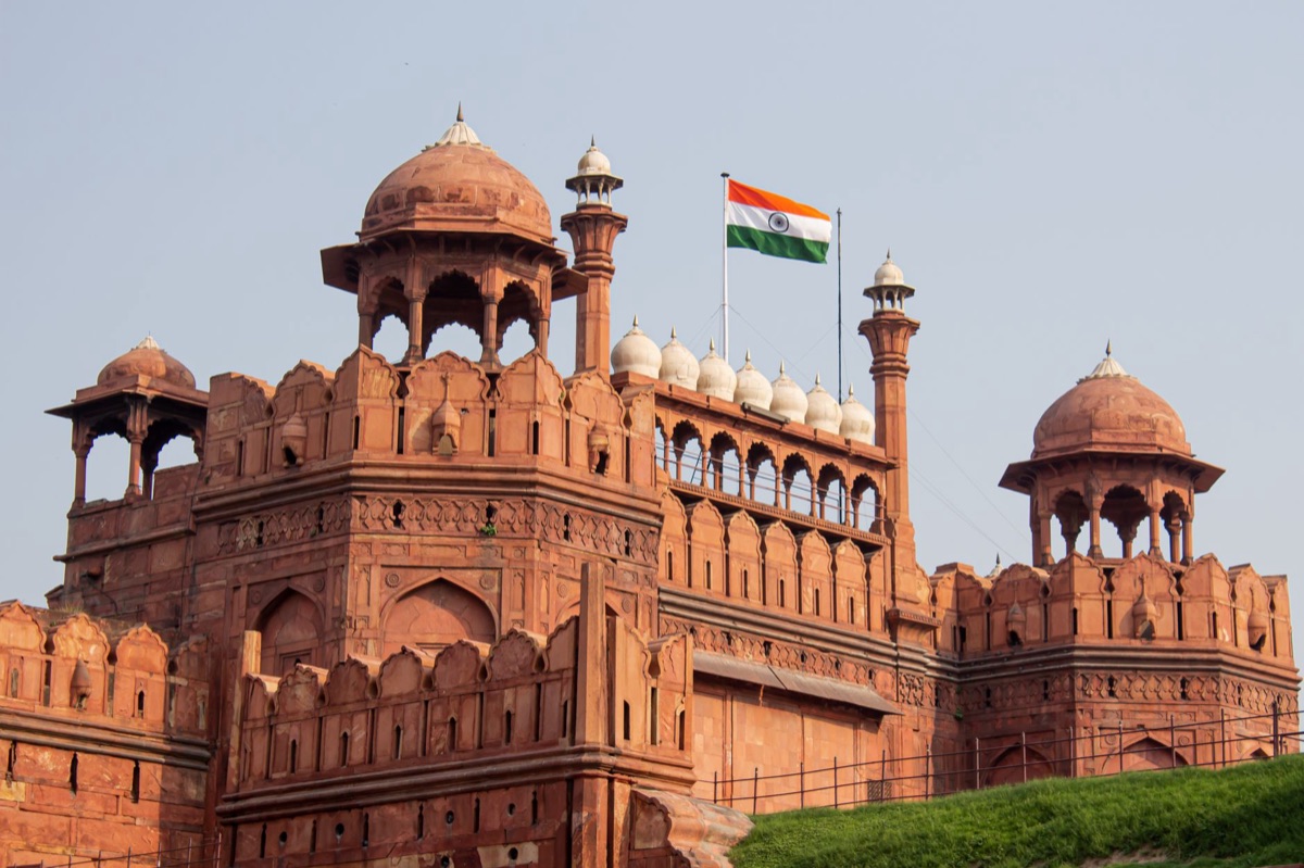 Das indische Parlament in Neu-Delhi