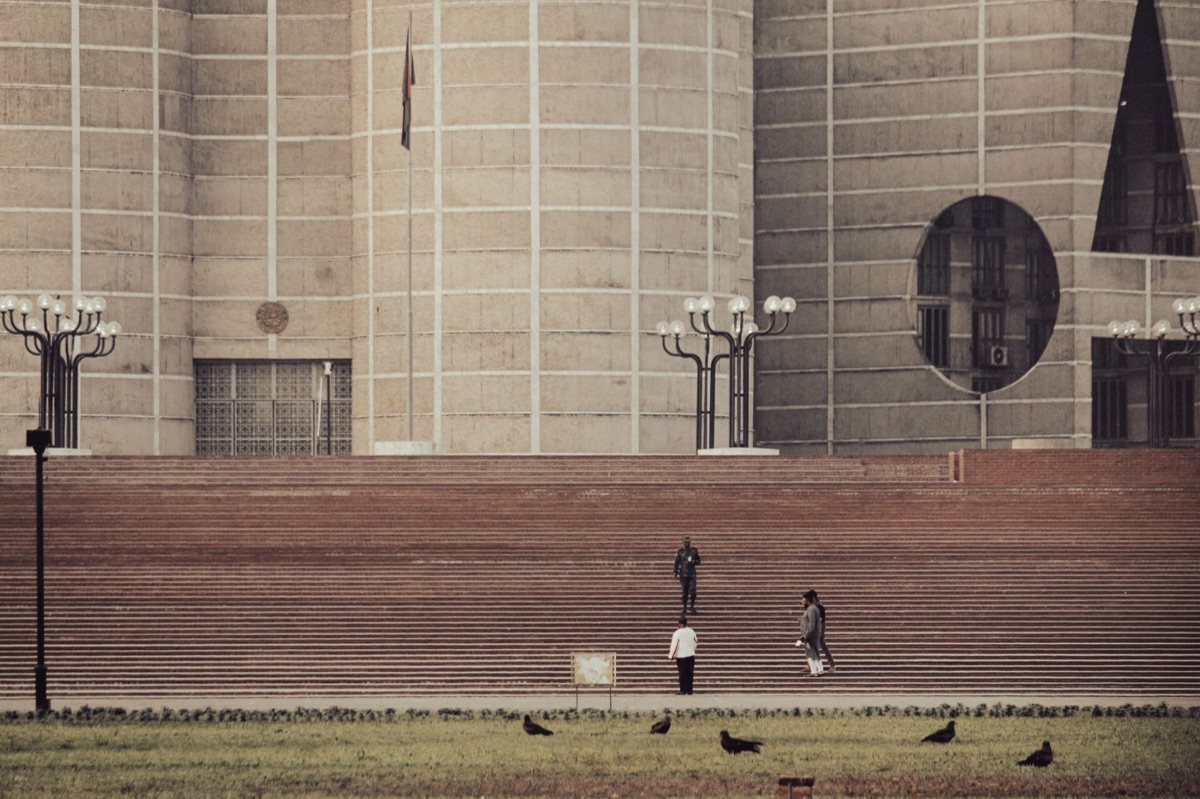 Arquitectura del Parlamento en Nueva Delhi