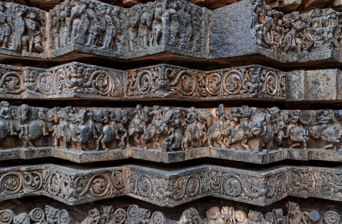 India's temple with intricate carvings