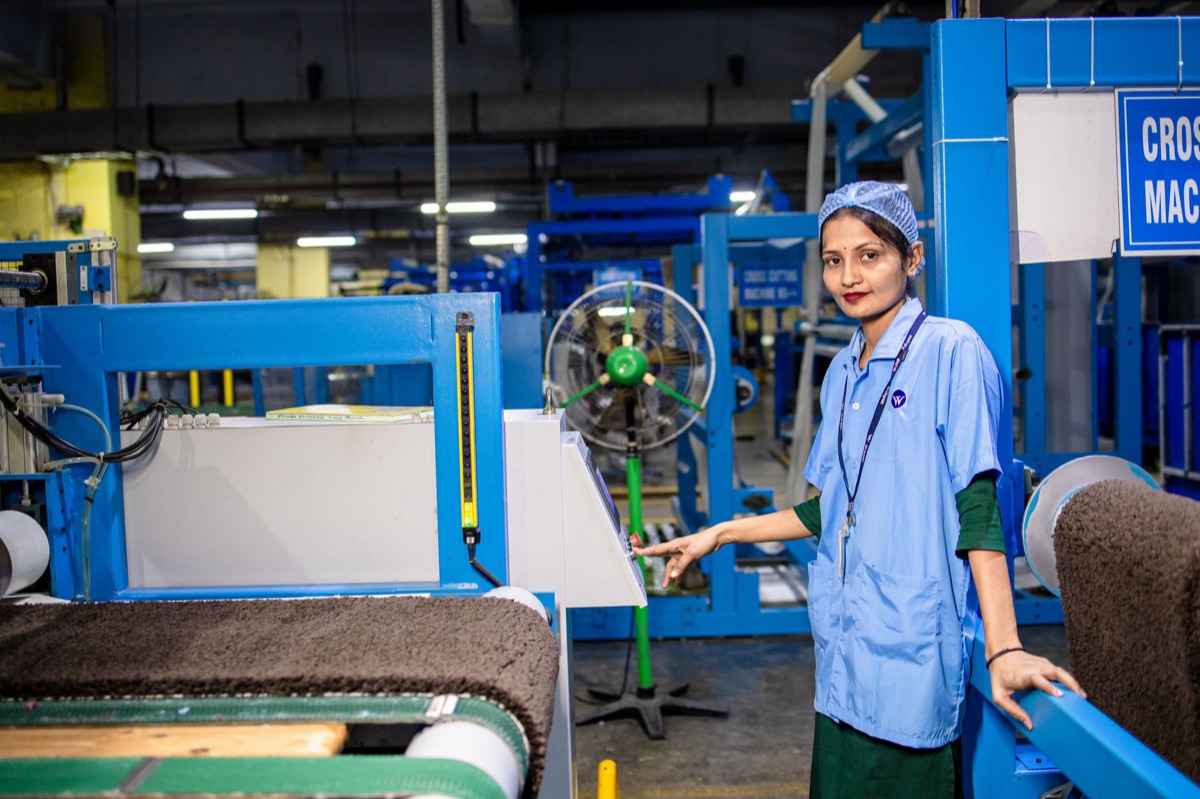 maquinaria industrial en fábrica india