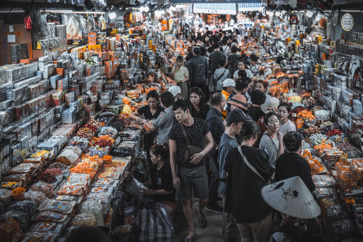 印度都市市场人群