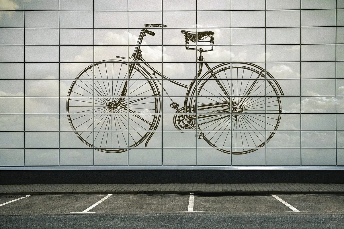 air pollution, parking, bicycle, bike, ecology, eco-friendly, fresh air, air, pollution, vintage, cycling, wall, parking lot, parking space, health, gray health
